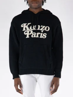 KENZO Felpe<FELPA HOODIE BY VERDY UNISEX Bianco, Nero