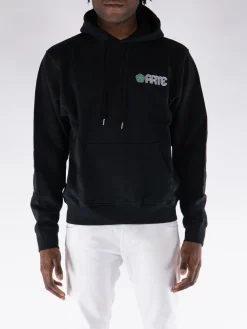 ARTE Felpe<FELPA HOODIE CIRCLE FLOWER BACK PRINT Bianco, Nero, Verde