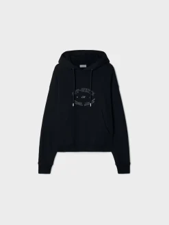 OFF-WHITE Felpe<FELPA HOODIE COLLEGE SKATE Bianco, Nero