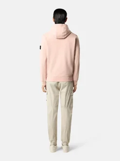 STONE ISLAND Felpe<FELPA HOODIE CON PATCH LOGO Rosa