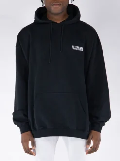 VETEMENTS. Felpe<FELPA HOODIE EMBROIDERED LOGO Nero