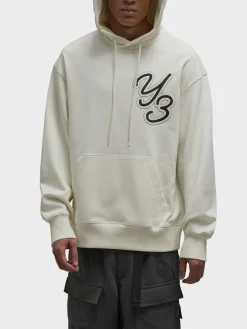 Y-3 Felpe<FELPA HOODIE GFX Bianco, Nero