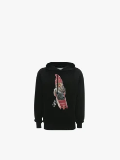 JW ANDERSON Felpe<FELPA HOODIE GNOME Nero