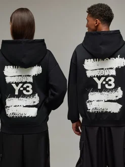 Y-3 Felpe<FELPA HOODIE GSX UNISEX Bianco, Nero
