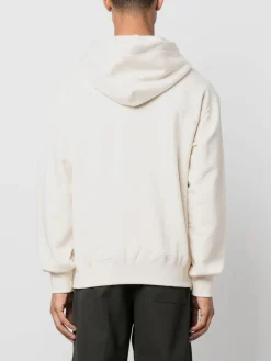 JIL SANDER Felpe<FELPA HOODIE LOGO Bianco, Nero