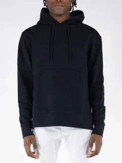 JW ANDERSON Felpe<FELPA HOODIE LOGO EMBROIDERY Nero