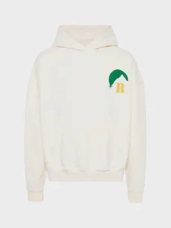 RHUDE Felpe<FELPA HOODIE MOONLIGHT Bianco, Giallo, Verde