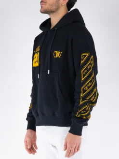 OFF-WHITE Felpe<FELPA HOODIE OW 23 SKATE Giallo, Nero
