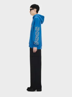 OFF-WHITE Felpe<FELPA HOODIE OW 23 SKATE Azzurro, Giallo