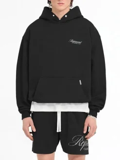 REPRESENT CLOTHING Felpe<FELPA HOODIE OWNERS CLUB SCRIPT Bianco, Nero