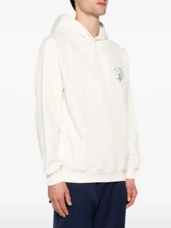 DROLE DE MONSIEUR Felpe<FELPA HOODIE SLOGAN ESQUISSE Bianco