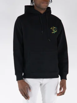 DROLE DE MONSIEUR Felpe<FELPA HOODIE SLOGAN ESQUISSE Nero