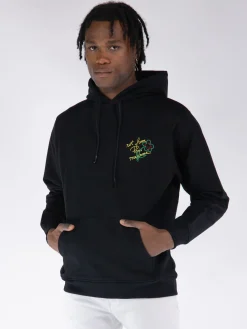 DROLE DE MONSIEUR Felpe<FELPA HOODIE SLOGAN ESQUISSE Nero