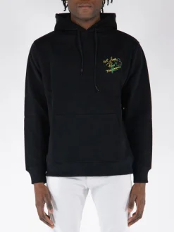 DROLE DE MONSIEUR Felpe<FELPA HOODIE SLOGAN ESQUISSE Nero