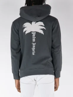 PALM ANGELS Felpe<FELPA HOODIE THE PALM GD Grigio