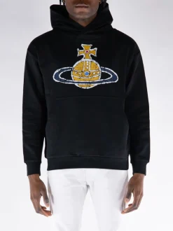 VIVIENNE WESTWOOD Felpe<FELPA HOODIE TIME MACHINE Giallo, Nero