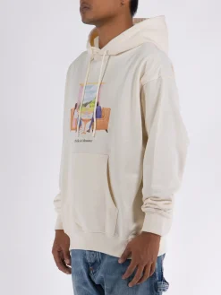 DROLE DE MONSIEUR Felpe<FELPA HOODIE VOYAGE Beige