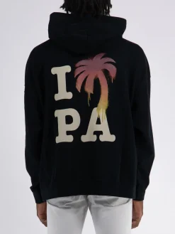 PALM ANGELS Felpe<FELPA I LOVE PA HOODY Bianco, Giallo, Nero, Rosa