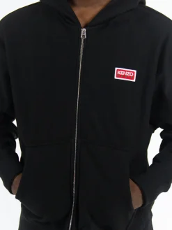 KENZO Felpe<FELPA PARIS OVERSIZED ZIP UP Bianco, Nero, Rosso