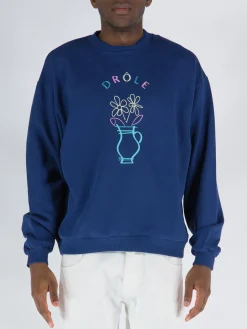 DROLE DE MONSIEUR Felpe<FELPA LE VADE Blu