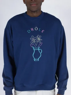 DROLE DE MONSIEUR Felpe<FELPA LE VADE Blu