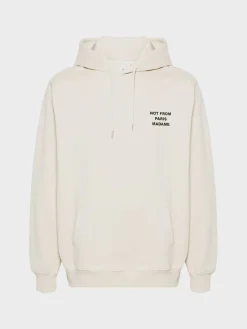 DRÔLE DE MONSIEUR Felpe<FELPA LE HOODIE SLOGAN Bianco