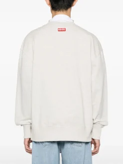 KENZO Felpe<FELPA LUCKY TIGER UNISEX Arancione, Bianco, Nero, Rosso