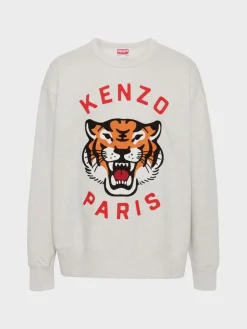 KENZO Felpe<FELPA LUCKY TIGER UNISEX Arancione, Bianco, Nero, Rosso