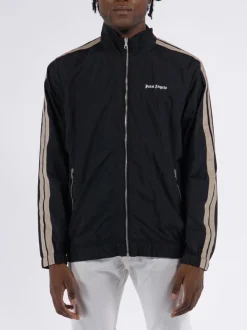 PALM ANGELS Felpe<FELPA NYLON TRACK Nero