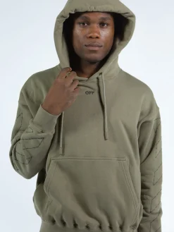 OFF-WHITE Felpe<FELPA OF STITCH SLIM Beige