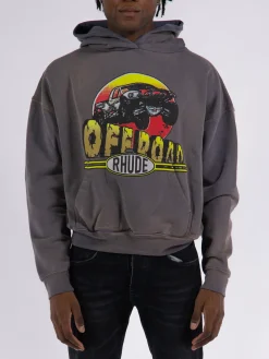 RHUDE Felpe<FELPA OFF ROAD Bianco, Marrone, Nero, Rosso, Verde