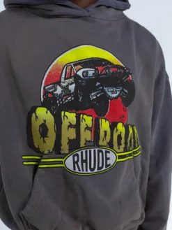 RHUDE Felpe<FELPA OFF ROAD Bianco, Marrone, Nero, Rosso, Verde