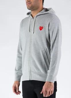 Felpe<FELPA PLAY ZIPPED HOODED Grigio