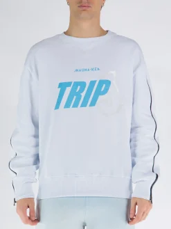 MAUNA-KEA Felpe<FELPA TRIP J CREWNECK Azzurro, Bianco
