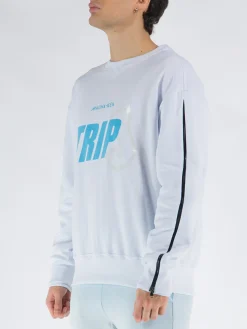 MAUNA-KEA Felpe<FELPA TRIP J CREWNECK Azzurro, Bianco