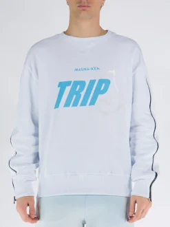 MAUNA-KEA Felpe<FELPA TRIP J CREWNECK Azzurro, Bianco
