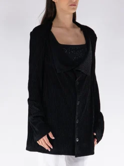 JUNYA WATANABE Giacche<GIACCA A COSTE Nero