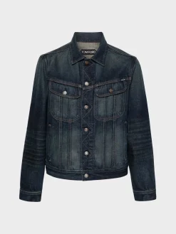 TOM FORD Giacche<GIACCA AUTHENTIC SELVEDGE ICON DEMIN Blu