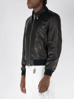 COVERT Giacche<GIACCA BIKER Nero