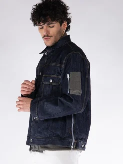 SACAI Giacche<GIACCA SA IN DENIM Blu