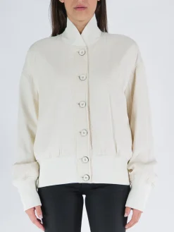 JIL SANDER Giacche<GIACCA BOMBER Bianco