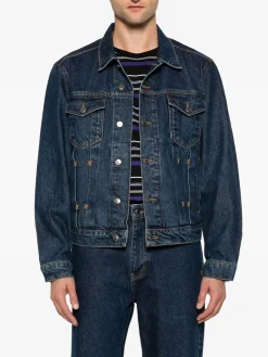 DAILY PAPER Giacche<GIACCA BOMI IN DENIM Blu