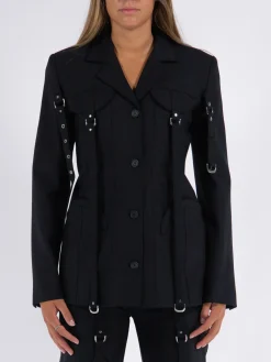 OFF-WHITE Giacche<GIACCA CARGO Nero
