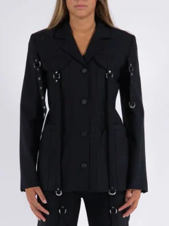 OFF-WHITE Giacche<GIACCA CARGO Nero