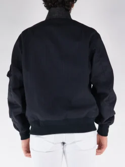 SACAI Giacche<GIACCA CHALK STRIPE BLOUSON Bianco, Blu