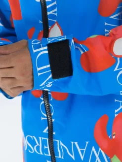 JW ANDERSON Giacche<GIACCA CON MOTIVO ELEFANTE Azzurro, Bianco, Nero, Rosso