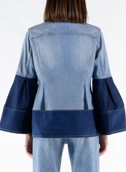 Giacche<GIACCA DENIM Azzurro