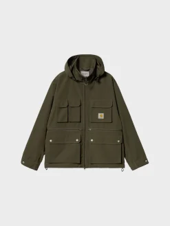 CARHARTT WIP Giacche<GIACCA IMPERMEABILE IRWIN Arancione, Bianco, Verde