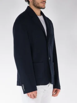 THOM BROWNE Giacche<GIACCA IN WOOL MILANO Blu