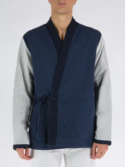 UNIVERSAL WORKS Giacche<GIACCA INSULATED KYOTO Blu, Grigio